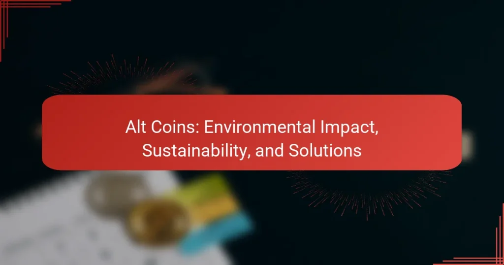 Alt Coins: Environmental Impact, Sustainability, and Solutions