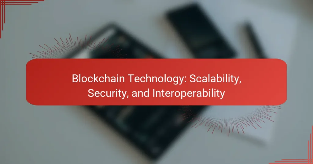 Blockchain Technology: Scalability, Security, and Interoperability