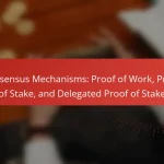 Consensus Mechanisms: Proof of Work, Proof of Stake, and Delegated Proof of Stake