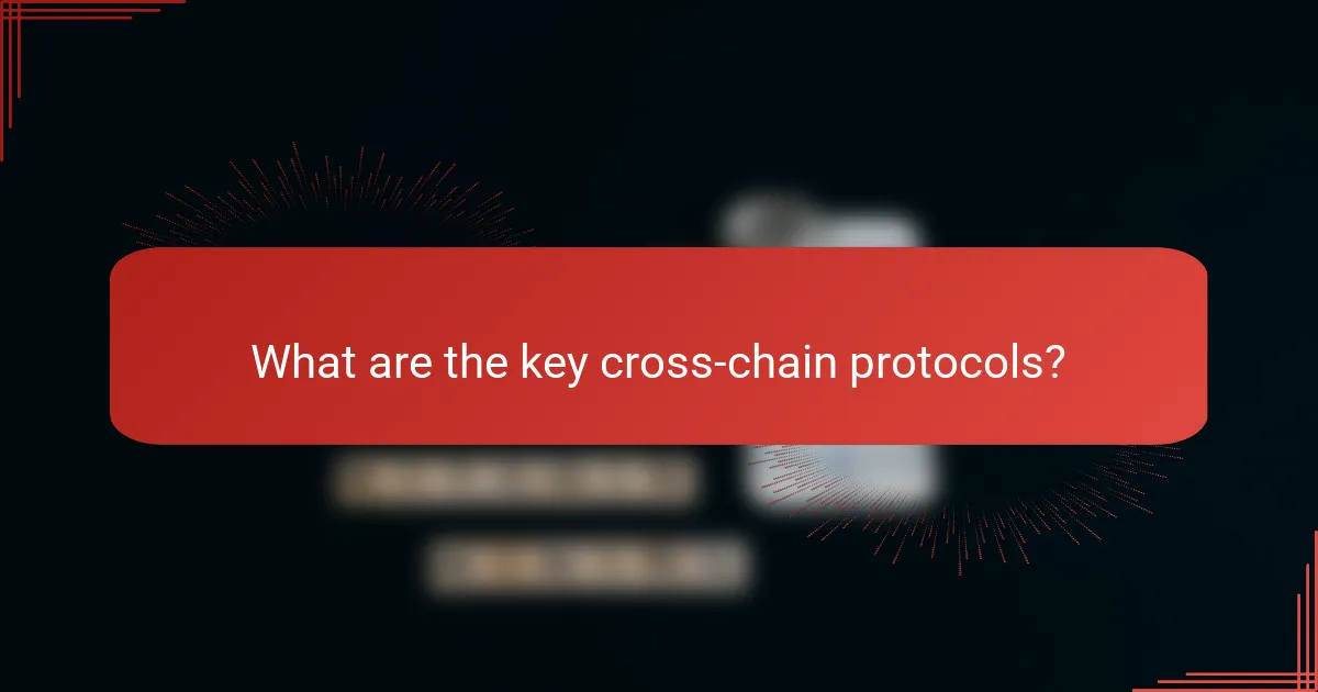 What are the key cross-chain protocols?
